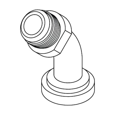 Hydraulic Fitting-Flange24MJ-24FL CAT FLANGE 45